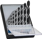 Bosch 8x PRO Wood Holzspiralbohrer-Set (für Weichholz, Hartholz, Ø 3,0, 4,0, 5,0, 6,0, 7,0, 8,0,...