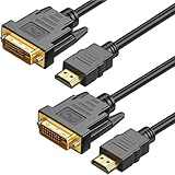 DVI-auf-HDMI-Kabel, bidirektionales 1080 DVI-D auf HDMI-Kabel, Stecker auf Stecker,...