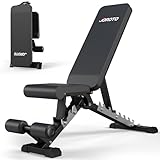 JOROTO MD60 Verstellbare Hantelbank Klappbare Trainingsbank Schrägbank mit 1,5 mm verdickter Stahl...