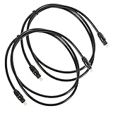 FUNNETOYU 2 Stück Lichtleiter Audio Kabel Optisches Kabel für Soundbar und Tv Hochwertige...