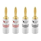 Nakamichi 24K vergoldeter Bananenstecker 12 AWG - 18 AWG Gauge Größe 4mm für Lautsprecher...