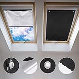 Johgee Dachfenster Rollo Thermo Sonnenschutz Silberbeschichtung Verdunkelungsrollo für VELUX...