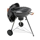 NATERIAL - Holzkohlegrill PHOENIX ALPHA - 8 Personen - Ø 57 cm - H. 98 cm - Emaillierter Stahl -...