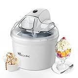 Speiseeisbereiter, Eismaschine, Elektrische Eismaschine Soft Serve Homemade KECOOLKE 1.5 L Frozen...