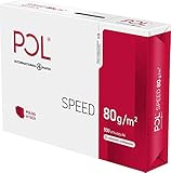 POLSPEED Kopier- und Druckerpapier, A4, 500 Blatt, 80 g/m², weiß