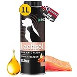 Lachsöl Hunde 1L, Lachsöl Katze mit Omega 3 & 6, norwegisches Lachs Öl 100% natürlich, Auch als...