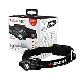 Ledlenser H5R Core Stirnlampe LED, 500 Lumen, aufladbar mit Lithium Akku, wasserdicht IP67,...