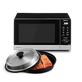 Panasonic NN-GD38QSEPG 29L Grill-Mikrowelle mit Steam+ Pot, 1000 W, automatisches Auftauen,...
