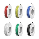 HUAZIZ Flexibler Silikon Leitungen Draht, 26 AWG Elektronik Kabel Set, Schaltdraht-Sortiment, 300V...