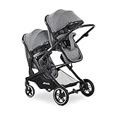 Hauck Zwillingskinderwagen Atlantic Twin (inkl. Babywanne für Neugeborene) - bis 36 kg belastbar -...