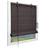 Sol Royal Bambusrollo 60 x 160cm SolDecor B86 - Sichtschutz Fenster Rollo Ohne Bohren - Raffrollo...