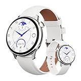 OKYUK Smartwatch Damen mit Telefonfunktion, 1.27' HD Voll Touch Screen, Fitnessuhr Damen mit 24h...