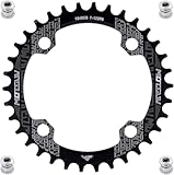 YBEKI 32T 34T 36T 38T Runden Oval Fahrrad Kettenblatt, Schmale Breite Kettenblätter 104 BCD für...