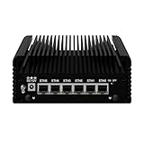 ROUAFWIT Micro Firewall N100 12TH Gen Fanless Mini PC, DDR5 8GB RAM 128GB SSD Router Appliance...