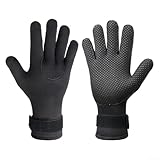 5 mm dicke Neopren-Handschuhe für Herren, zum Tauchen, Schnorcheln, Surfen, Skifahren und...