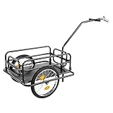 LEADZM Klappbar Fahrradanhänger, Lastenanhänger mit Universeller Kupplung, Transportanhänger mit...