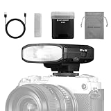 K&F Concept Mini Kamera Blitzer, GN12 2000mAh Starke Akkulaufzeit Flash Speedlite mit 8...