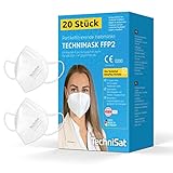 TechniSat TECHNIMASK FFP2 Maske – 20 Stück Atemschutzmaske (5-lagig mit 3x Meltblown-Vlies,...