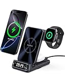 SwanScout Induktive Ladestation für iPhone, SwanScout 708A, 3 in 1 Ladestation für iPhone...