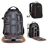 K&F Concept Kamerarucksack für Fotografen, Fotorucksack Klein Multifunktionale Camera Backpack...