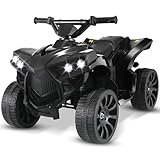 MAMIZO 6V Elektro-Quad Kinder, Kinderfahrzeug mit 3 KM/h, MP3-Musikplayer, Trompete, Scheinwerfer &...