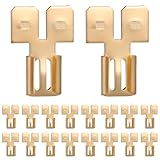 DECORNIJIA 50 Stück Dual Spades Schnellverbinder aus Messing Zweifach Elektrische Steckverbinder...