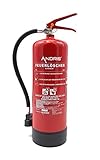 Feuerlöscher 6 Liter Schaum | Brandklasse A und B | mit Halterung | Manometer | Prüfnachweis &...