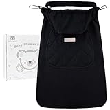 Bebear Winterbezug für Babytrage Warm Universal Hoodie Babytragebezug für alle Jahreszeiten(Black)