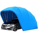 Robuste Carport-Markise aus Edelstahl – strapazierfähige, einziehbare Autoabdeckung für den...