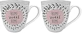 Jumbo Tasse Home Time home sweet home 560ml (Packung mit 2)