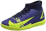 Nike Jr. Mercurial Superfly 8 Academy IC Soccer Shoe, Lapis/Volt-Blue Void, 36.5 EU