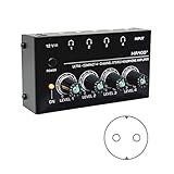 KieTeiiK Kopfhörerverstärker 4-Kanal Stereoanlagen Aus Metall Miniatur Kopfhörer Sound Mit 12 V 1...