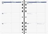 BRUNNEN Wochenkalendarium BUSINESS 2024 2 Seiten = 1 Woche A5 weiß