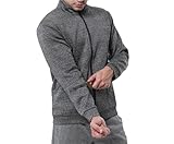 NGBFF Outdoor-Sport-Strickjacke mit Reißverschluss, schnittfeste Kleidung, modische und leichte...