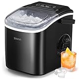 Silonn Eiswürfelmaschine, Eiswürfelbereiter 9 Würfel in 6 Minuten fertig, 12 KG in 24 Stunden,...