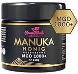 Manuka Honig | MGO 1000+ | 250g | Das ORIGINAL aus NEUSEELAND | IM GLAS | PUR, ROH & ZERTIFIZIERT |...