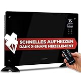 ProfiCare® Elektroheizung mit Glasfront & X-Shape Heizelement | mobiler Heizkörper auch für...