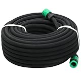 Yaheetech Perlschlauch 50m x 16mm (1/2 Zoll) Tropfschlauch Gartenbewässerung Bewässerungsschlauch...