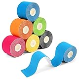 ACWOO Kinesiotapes, 6 Rollen Kinesiologie Tape, 5mx5 cm Profi Physiotape, Wasserfestes Sport Tapes...