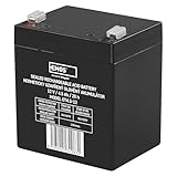 EMOS - Wartungsfreier Bleiakku - 12V 4,5Ah - AGM Batterie - Faston 4,7mm Anschluss - Für...