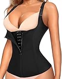 Gotoly Damen Unterbrust Korsett Figurformend Bauchweg Body Shape Tank-Top Stark Formend...