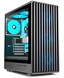 FOIFKIN K6 PC Gehäuse - Vorinstallierter 6 PWM ARGB-Lüfter（3X 140mm und 3X 120mm）, ATX...