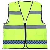 MUCKLILY Reflektierende Sicherheitsweste Xl aus Strapazierfähigem Netzstoff Leuchtgelb...