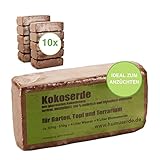 yayago Humuserde I Kokoserde für Pflanzen 10 x 650g I Erde aus Kokosfasern I 100% natürlich &...