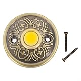 Zeroupshop Metall Türklingel Druckknopf Wired LED Licht Bronze Wired Türklingel Schalter...