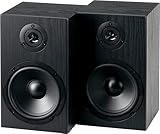 McGrey BSS-265 BK 6,5' HiFi Regallautsprecher - 1 Paar Boxen - 40Watt (RMS) - 2-Wege-System - auch...
