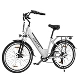 ESKUTE C100 E-Bike, 26 Zoll Elektrofahrrad, E-Cityrad 250W HeckMotor, 375Wh Wechselakku,bis zu 60km,...