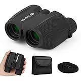 Fernglas 10x25 Ferngläser für Kinder und Erwachsene, HD Wasserdicht Feldstecher mit Nachtsicht und...