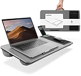 Simplain - Laptopkissen - Optimal zum Arbeiten aus dem Bett - Laptop unterlage bis zu 17 Zoll mit...