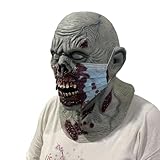 MFYOUPK Gruselige Maske Für Halloween - Gruseliger Zombie Latex Gesichtsmaske,Gruselige...